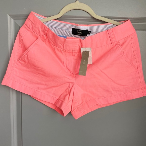 J. Crew Pants - J. Crew Chino Shorts Neon Peach Size 4